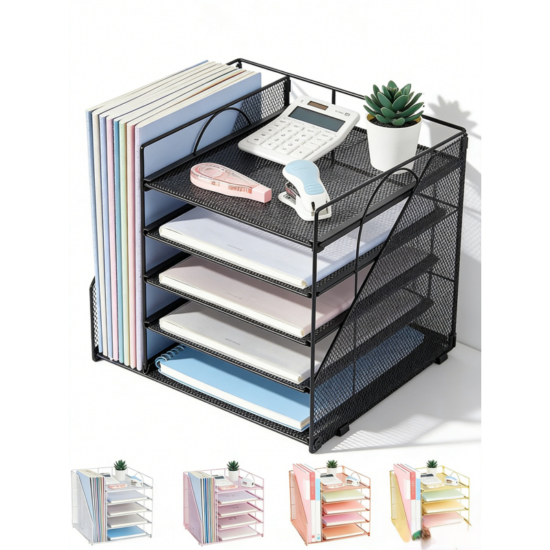 Binder Storage Box - Rack de arquivo de papel de