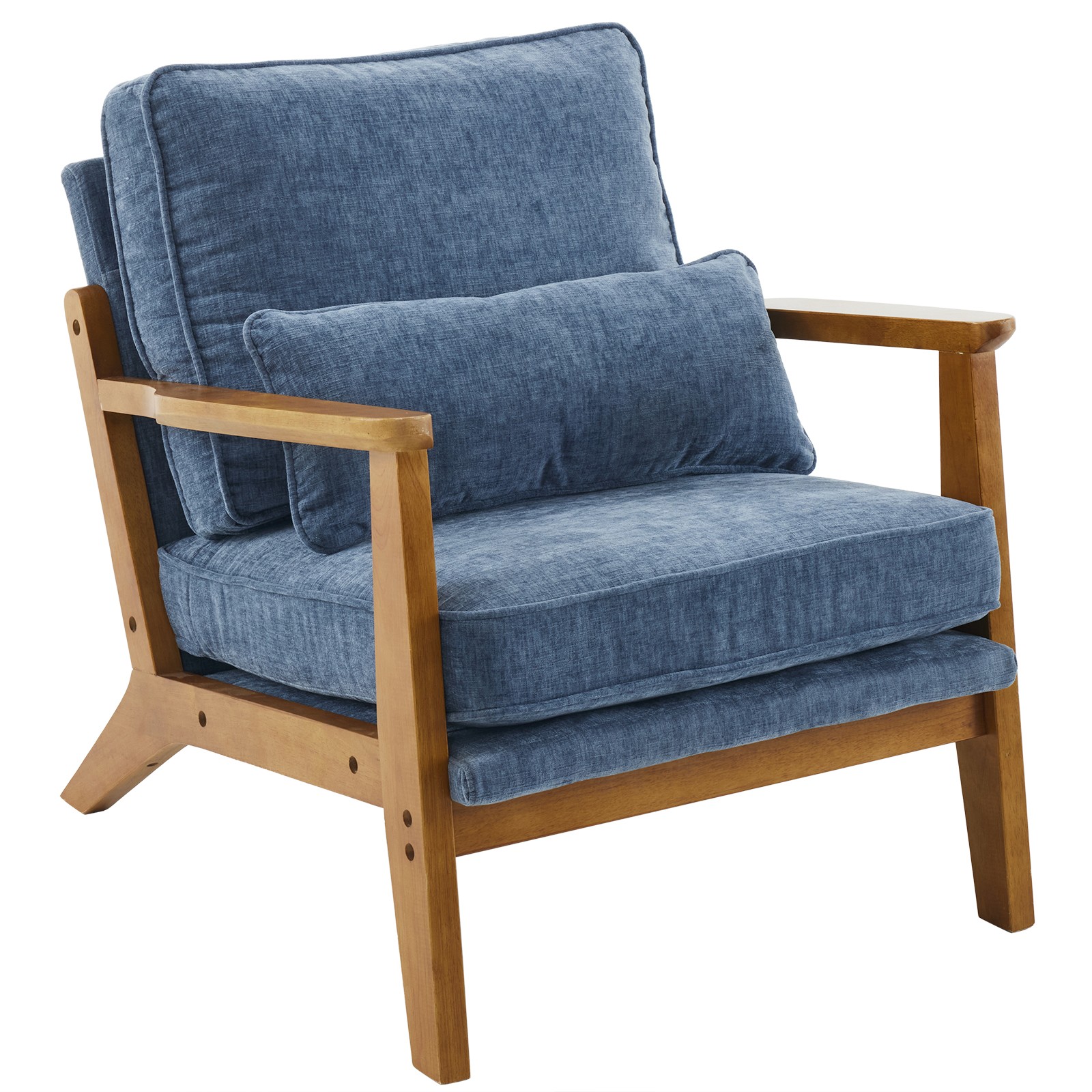 Office X Furniture - Poltrona de Estilo Mid-Century em Tecido