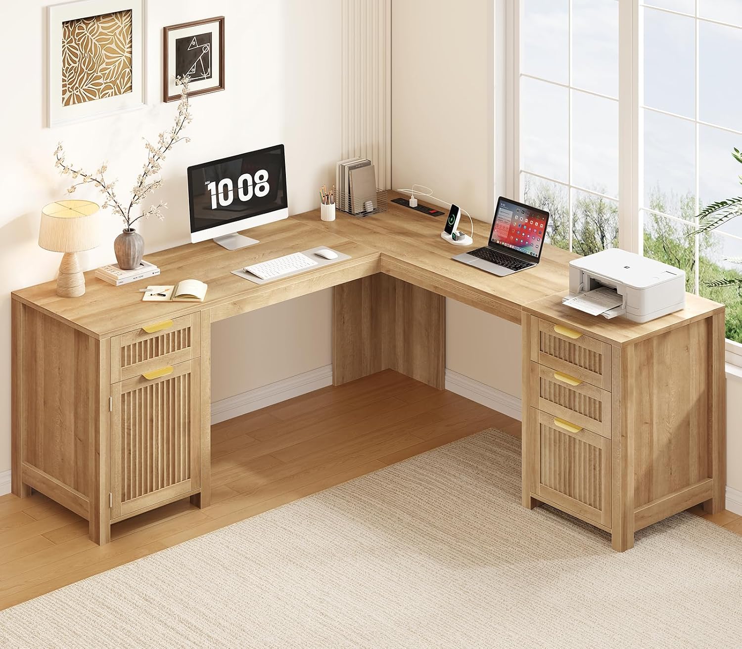 Office Furniture Outlet - Mesa de Canto em L de