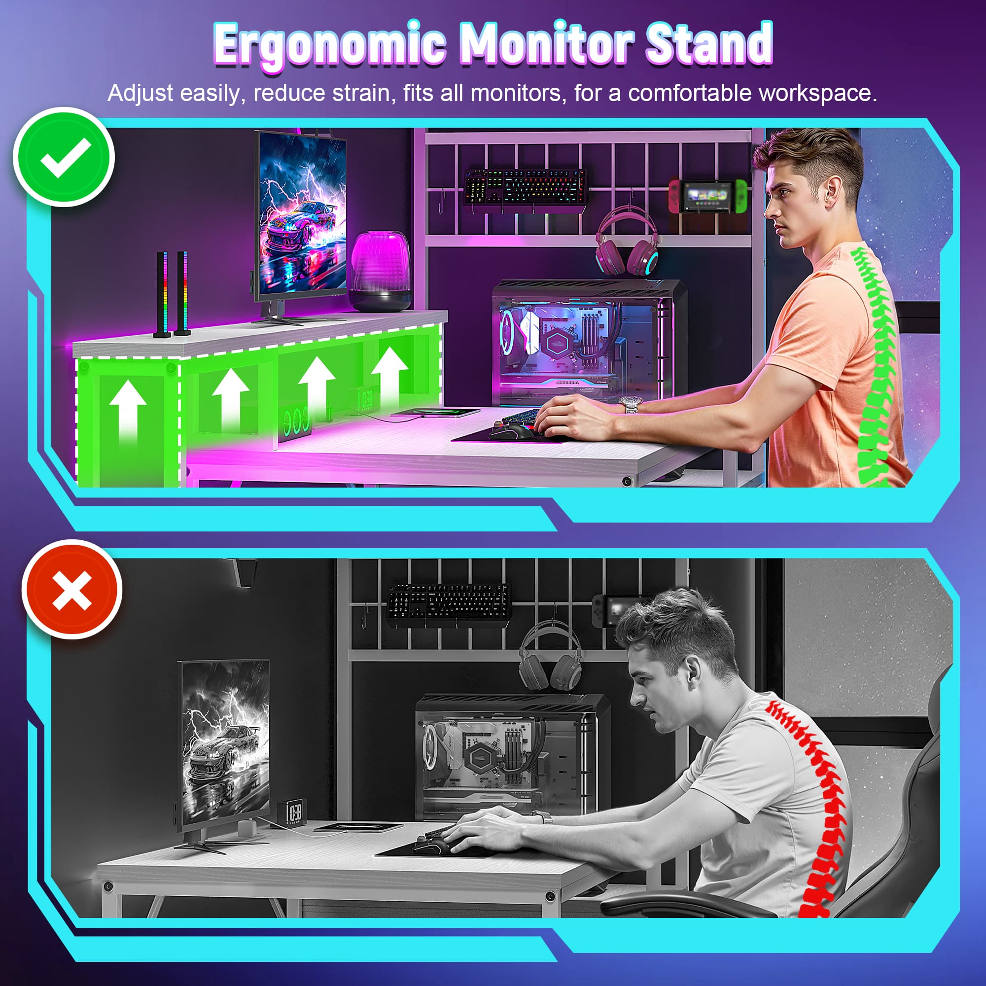 Mesa de Computador para Jogos  - Office Furniture Outlet avaliação e preço