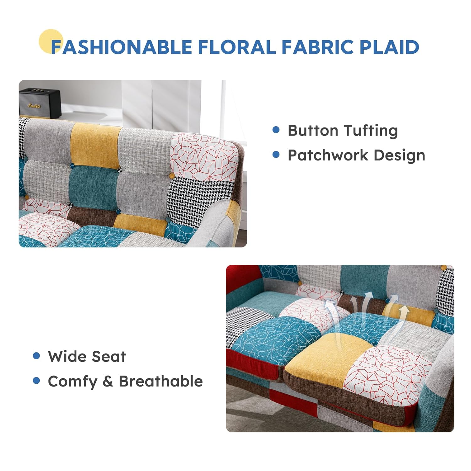 Sofá Loveseat Boho Moderno par - Office Furniture Group avaliação e preço