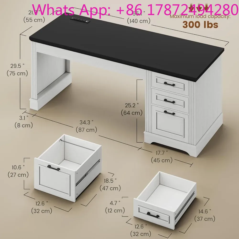 Mesa de Computador com Gavetas - Office Furniture Outlet avaliação e preço