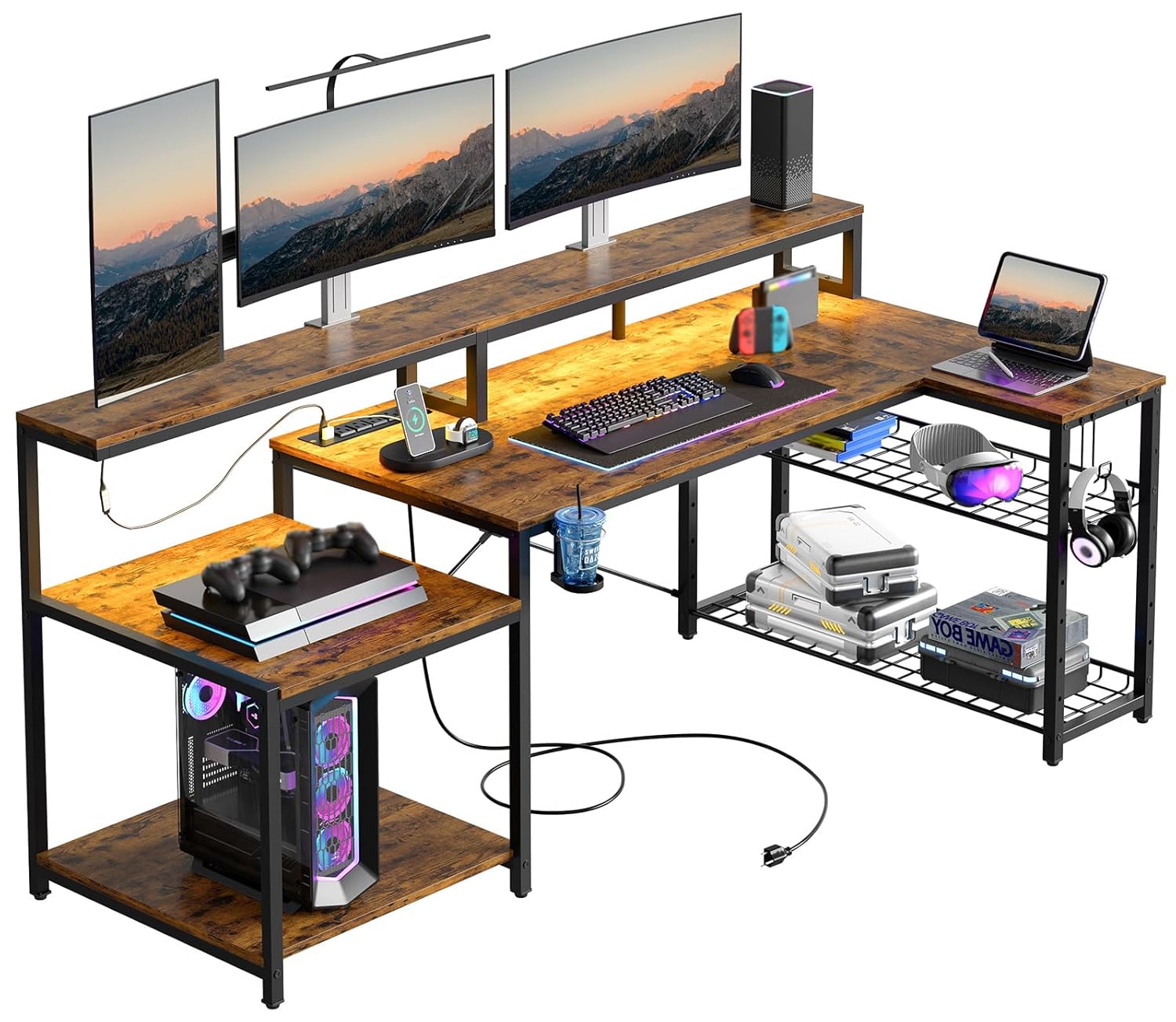 Mesa de Computador de 71,5 Pol - Office Furniture Outlet avaliação e preço