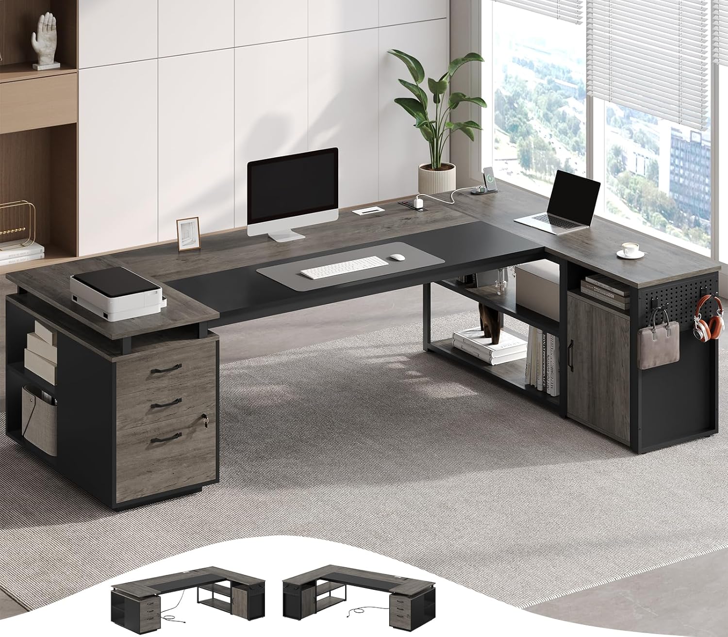 Mesa Executiva de 78 Polegadas - Office Furniture Outlet avaliação e preço
