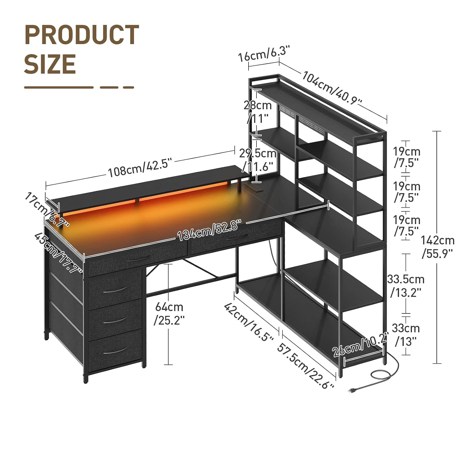 Mesa em L com Gavetas e Pratel - Office Furniture Outlet avaliação e preço