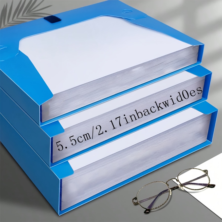 1 pastas de arquivo dobráveis  - Binder Storage Box avaliação e preço