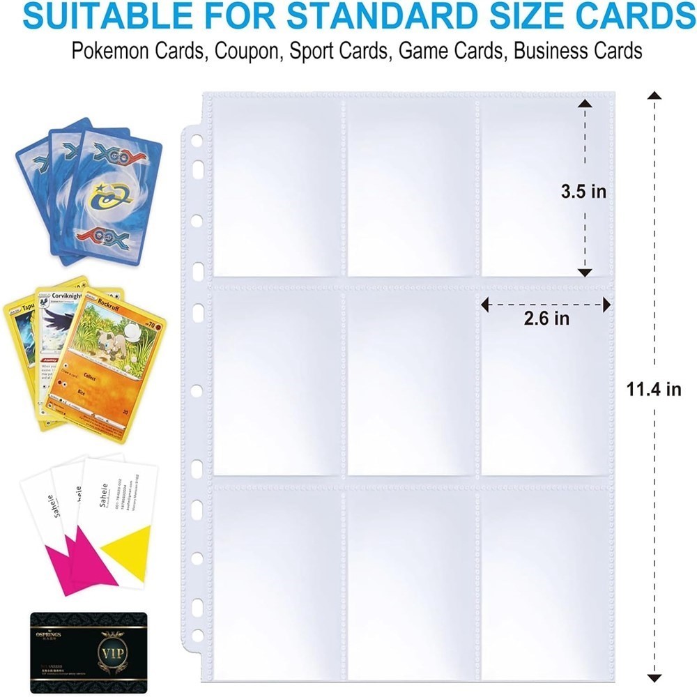 50 Folhas de Protetores de Car - Binder Storage Box avaliação e preço