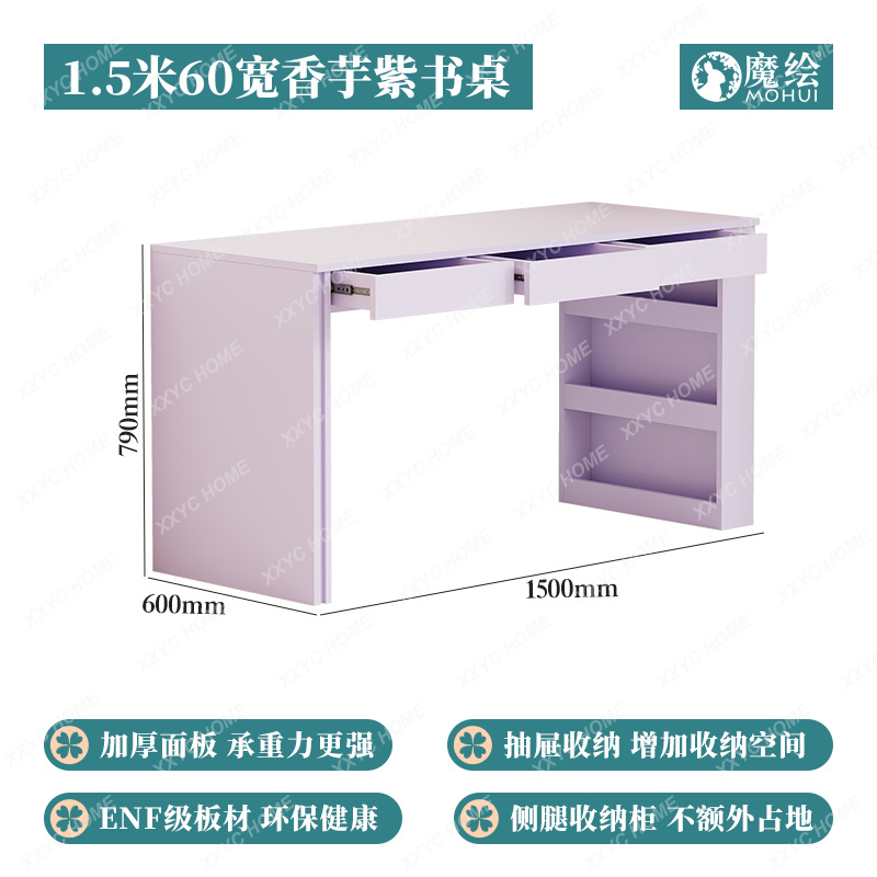 Mesa longa roxa para apartamen - Office Furniture Plus avaliação e preço