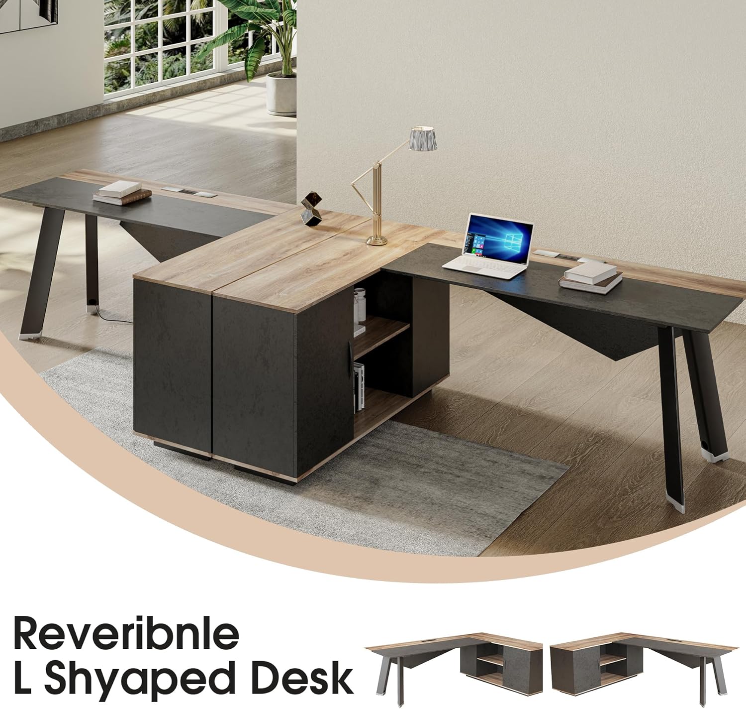 Mesa executiva em forma de L d - Office Furniture Filing Cabinets avaliação e preço