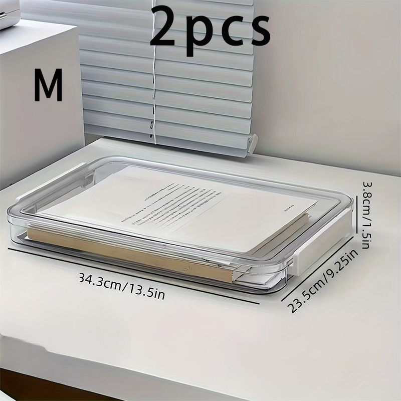 Conjunto de 2 Caixas Organizad - Binder Storage Box avaliação e preço
