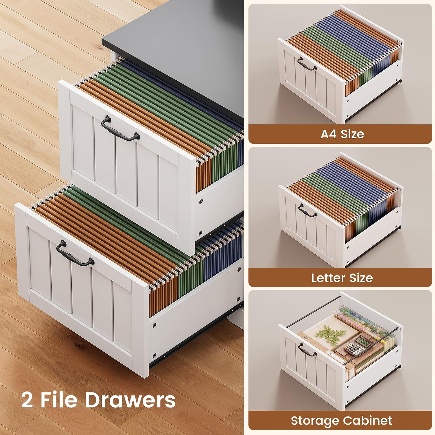 Mesa em L com Gavetas e Armári - Office Furniture Filing Cabinets avaliação e preço