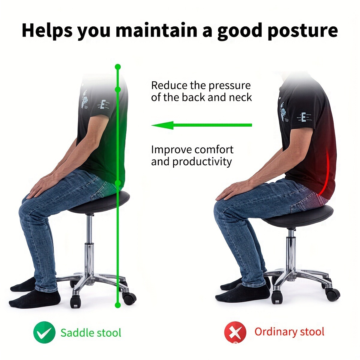 Banco de sela giratório para s - Office Furniture In China avaliação e preço