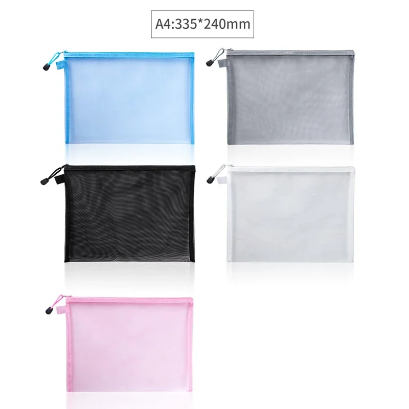 1 pçs a4/a5/a6 malha zíper bol - Binder Storage Box avaliação e preço